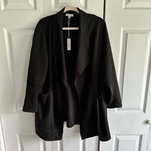 Max Studios open blazer black size 2x